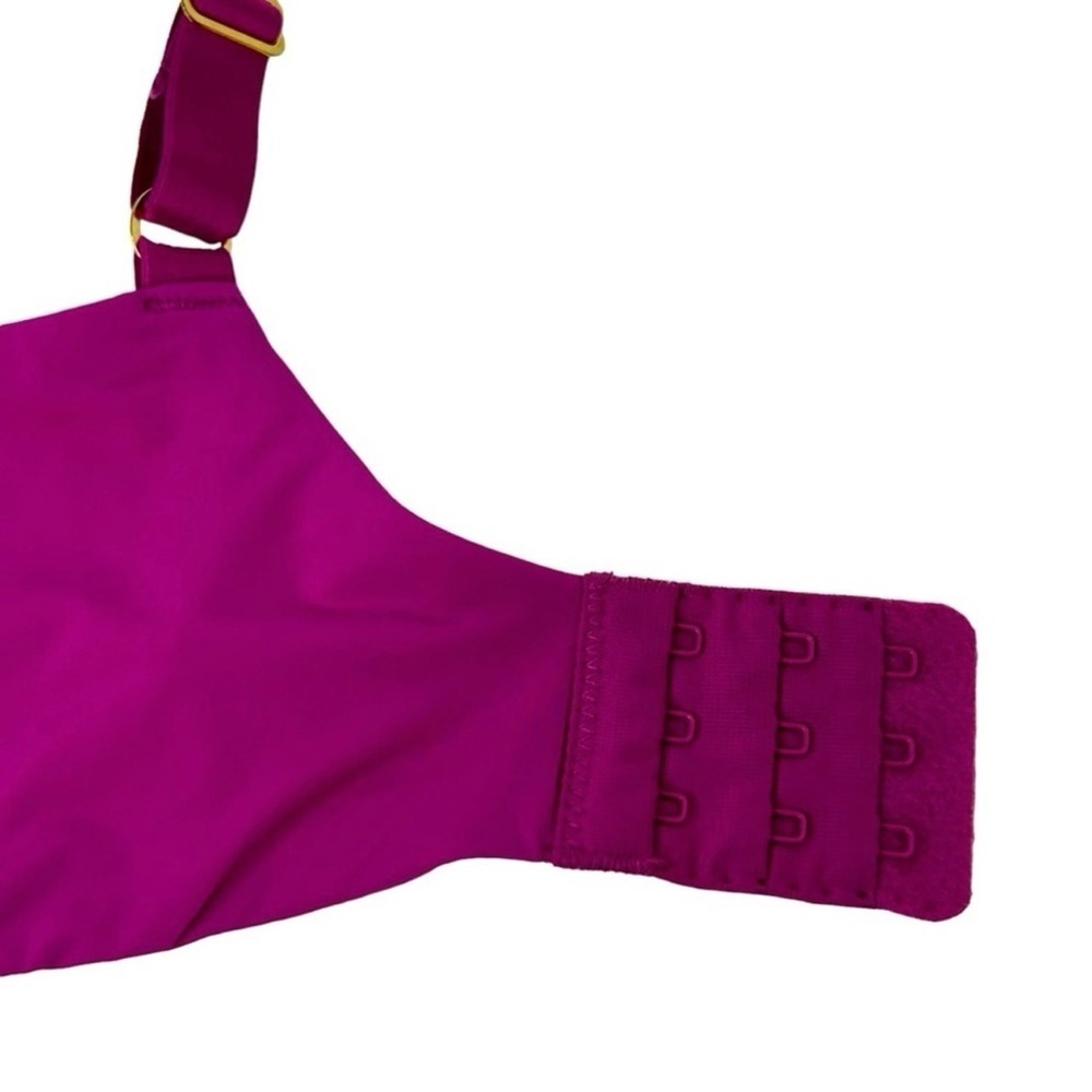 NATORI Bra Full coverage Underwire Adj lace straps Pink Gray Like new 38DDD/38F - Picture 9 of 13